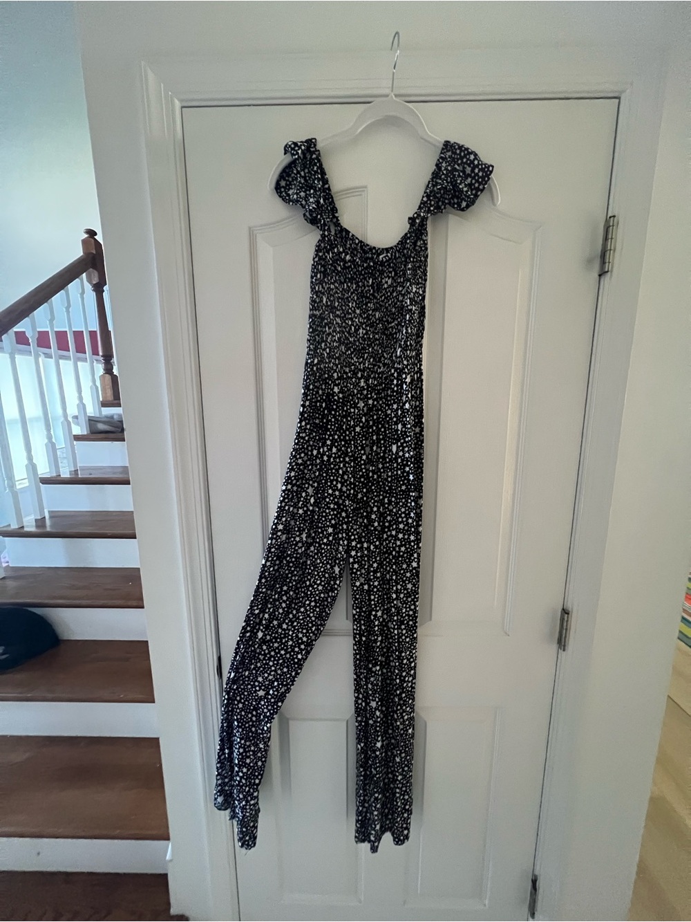 Women's Black Floral Off-Shoulder Jumpsuit